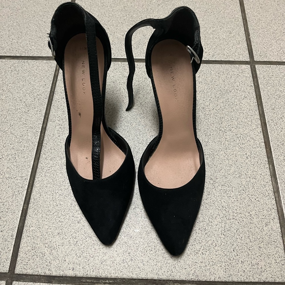 New Look black heels size 7